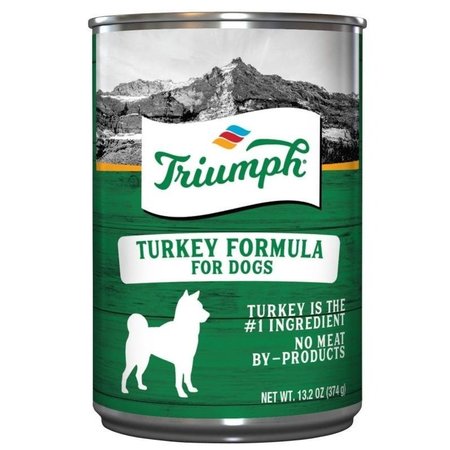TRIUMPH Dog Food, Turkey Flavor, 14 oz Can 6600201
